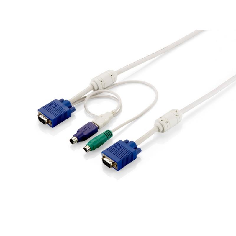 3m PS/2 in USB KVM kabel